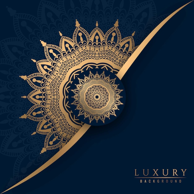 Luxury Islamic ornamental mandala design colorful background