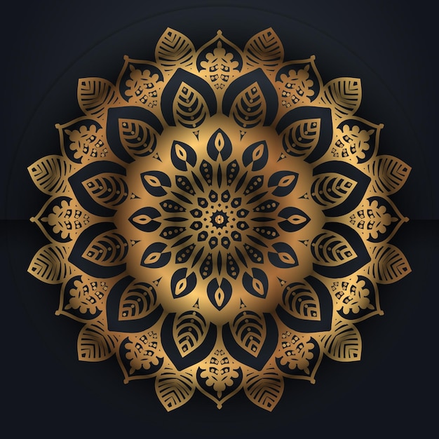 Luxury Islamic ornamental mandala design colorful background