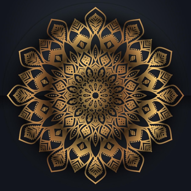 Luxury Islamic ornamental mandala design colorful background