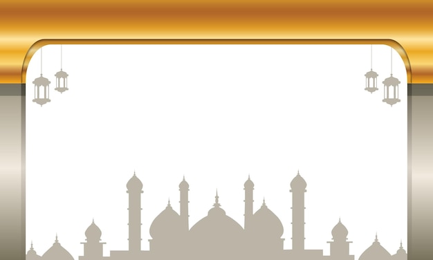 Luxury Islamic style blank background