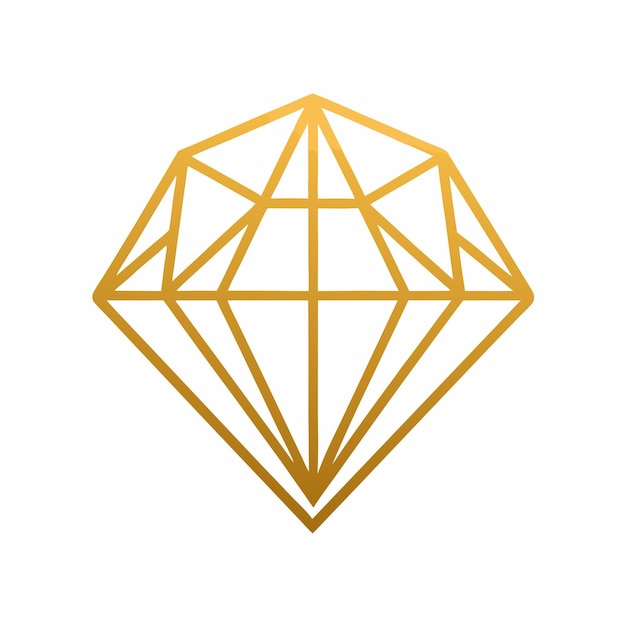 Luxury Jewelry Logo Gold Geometric Stone with Serif Font