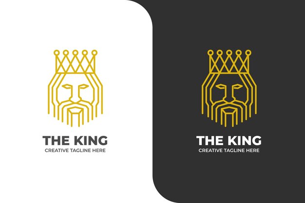 Vector luxury king mascot logo