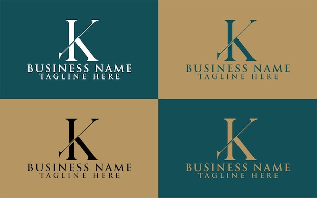 Luxury KT monogram logo design KT Logo Design