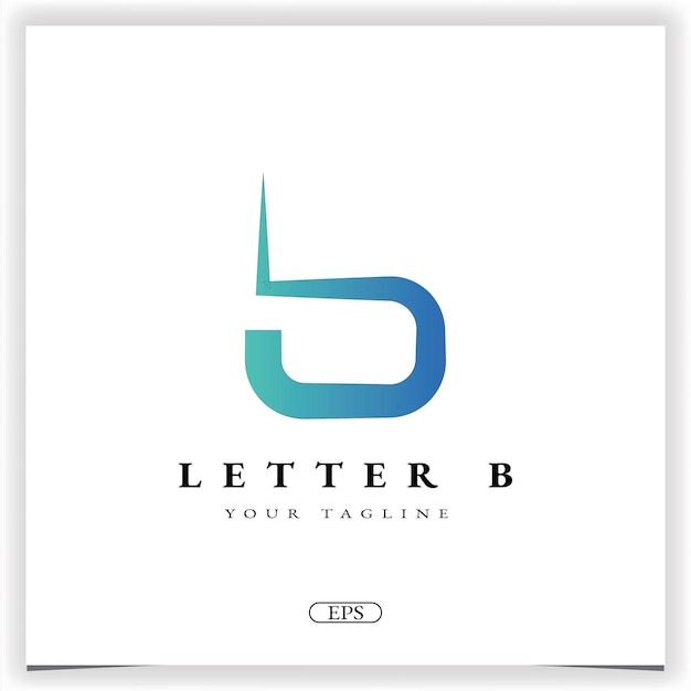 Luxury letter b logo premium elegant template vector eps 10