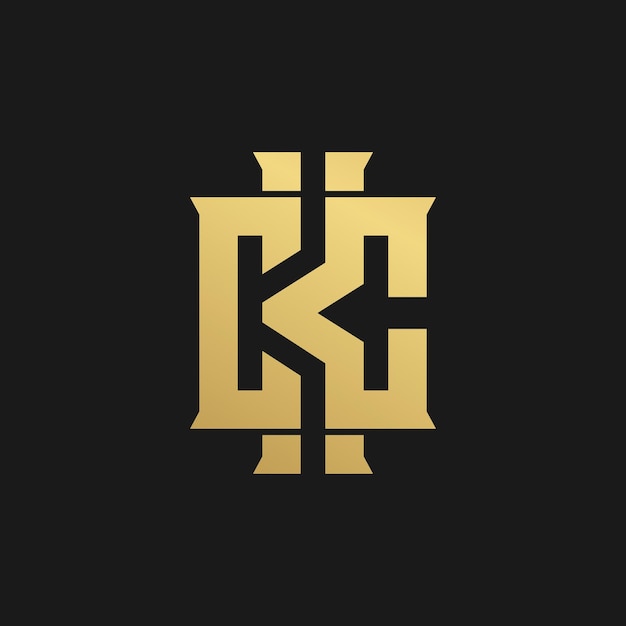 Luxury Letter CKC logo design