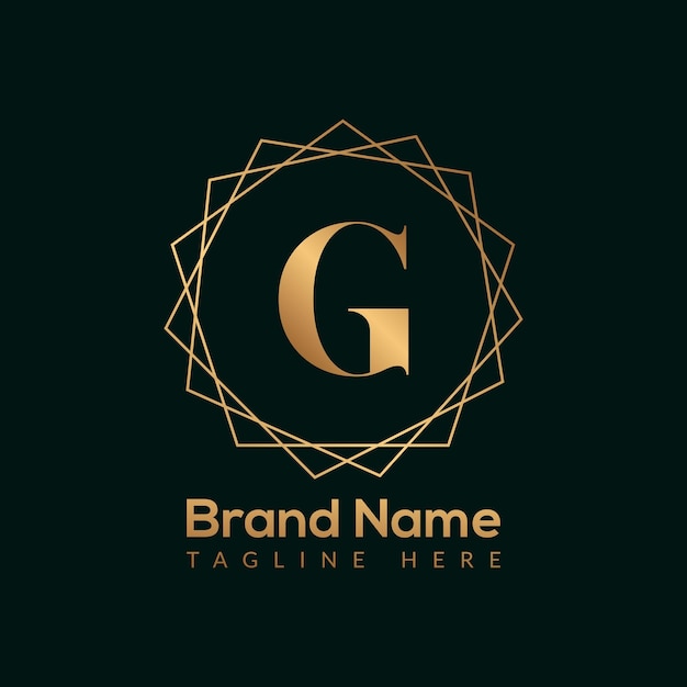 Luxury letter g gold queen design logo. elegant gold logo design consept for boutique,restaurant.