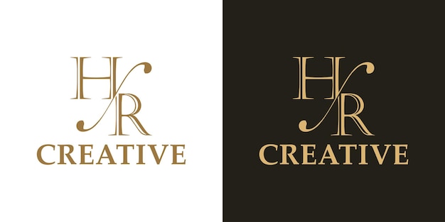 Luxury letter logo design