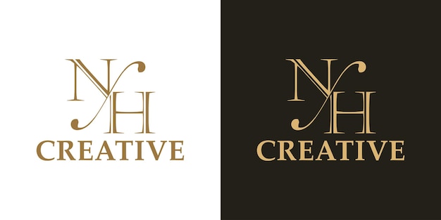 Luxury letter logo design