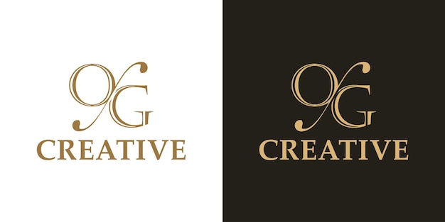 Luxury letter logo design
