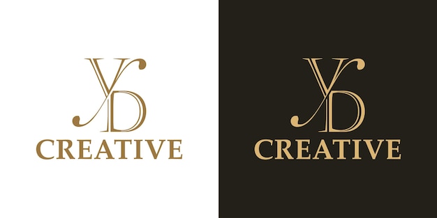 Luxury letter logo design