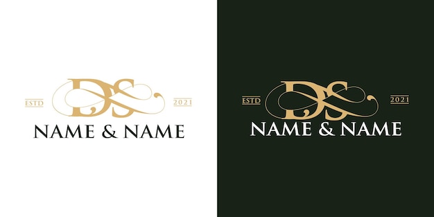 Luxury letter logo design