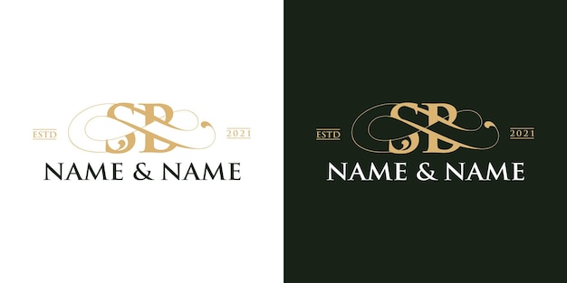 Luxury letter logo design