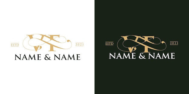 Luxury letter logo design