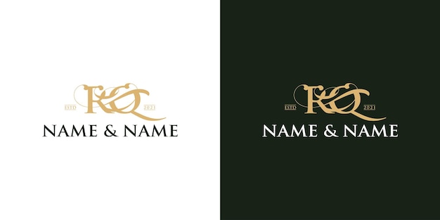 Luxury letter logo design