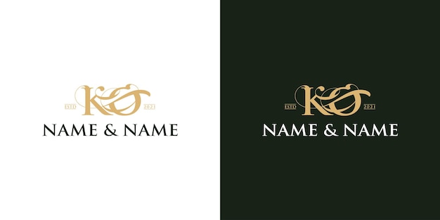 Luxury letter logo design