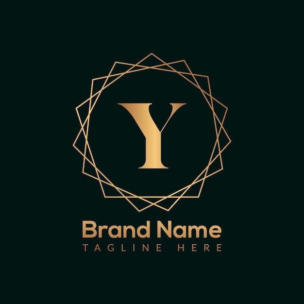 Vector luxury letter y gold queen design logo. elegant gold logo design consept for boutique,restaurant.