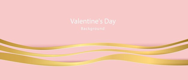 Vector luxury light pink abstract background combine with golden curve line modern template design