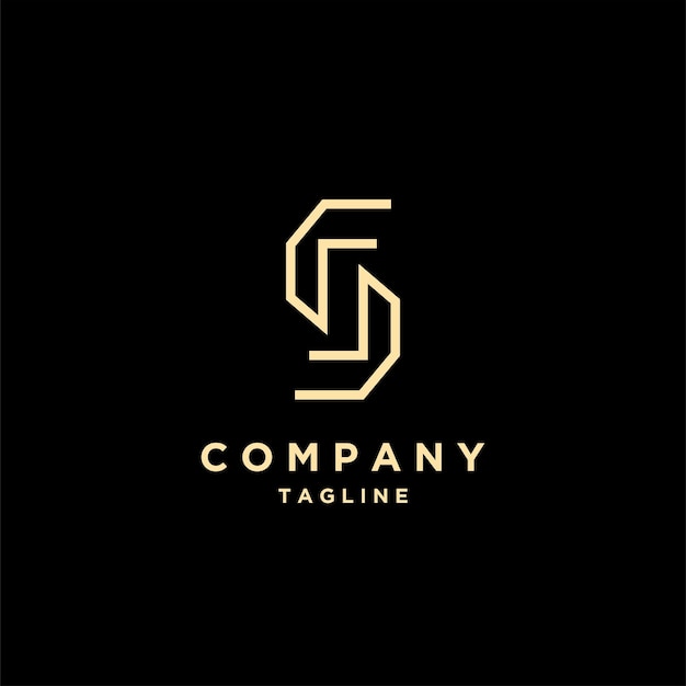 Luxury line logo company gradient design