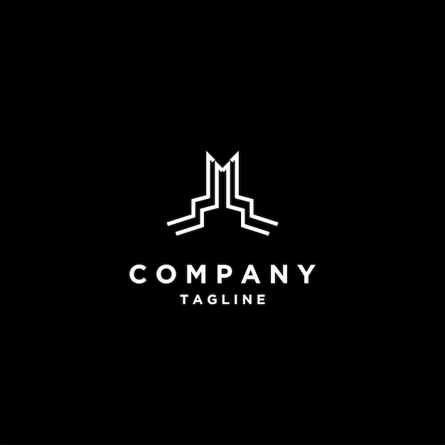 Градиентный дизайн логотипа компании luxury line