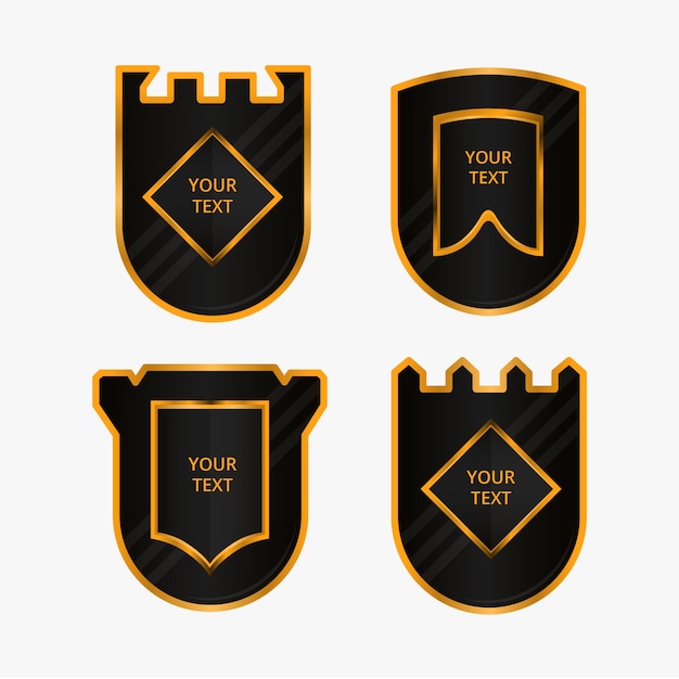 Vector luxury logo badges collectión
