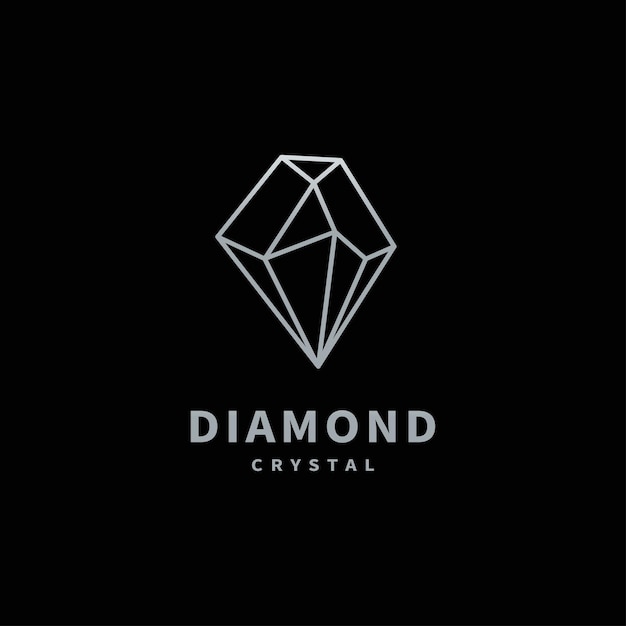 Luxury logo beautiful diamond crystal logo design 2