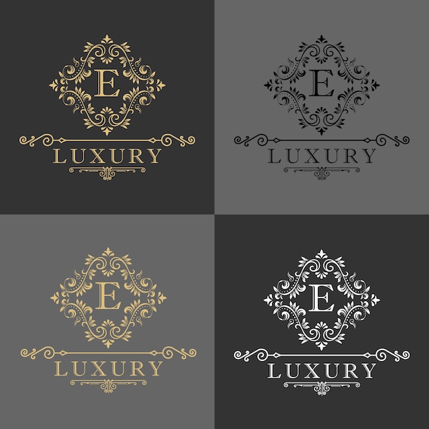 Logo di lusso, boutique hotel, re e icona reale logo.