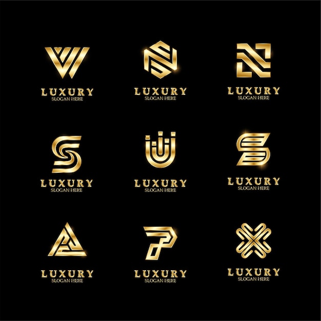 luxury logo collection template ,suitable for company ,business, and brand identity
