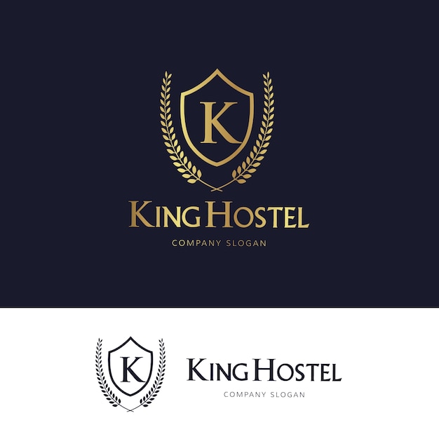 Роскошный логотип. логотип гребней. дизайн логотипа для отеля, resort, restaurant, real estate, spa, fashion brand identity