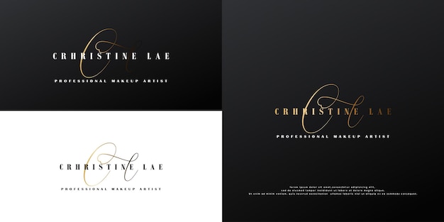 Luxury logo design collection for branding coporate identity Free Vector