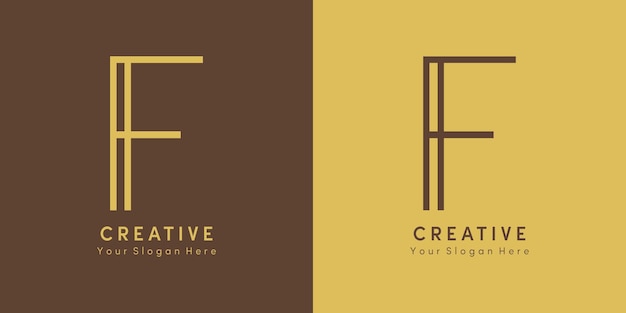 Luxury Logo Design Letter F