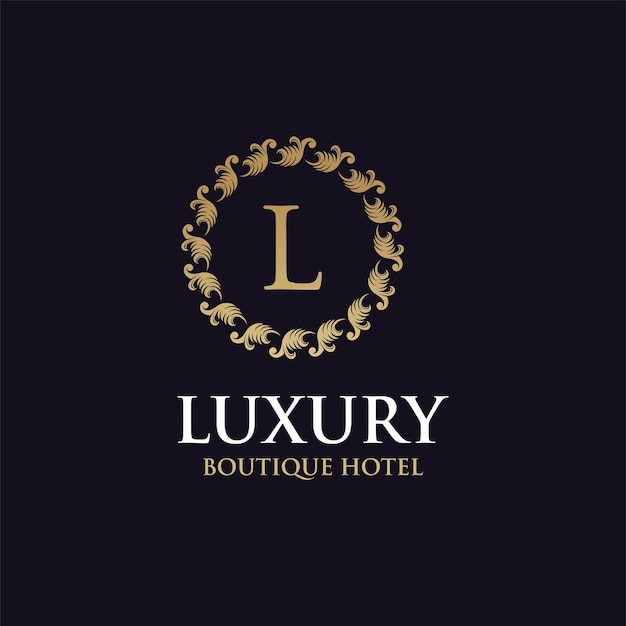 Luxury logo design letter H