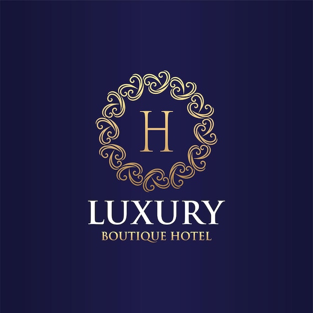 Vector luxury logo design letter l