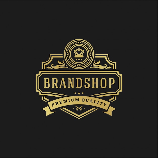 Premium Vector | Luxury logo design template vector illustration.