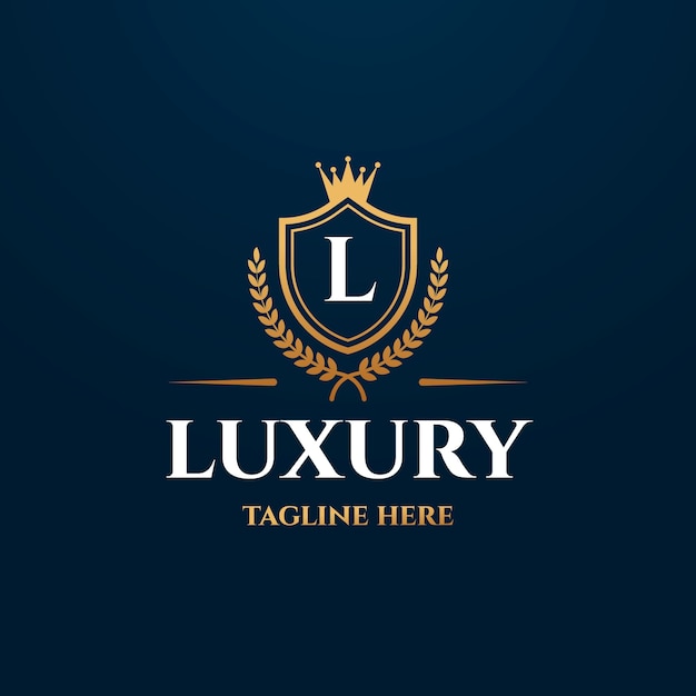 Vector luxury logo design template