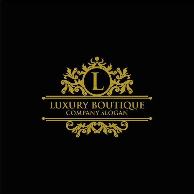 Luxury logo design vector template