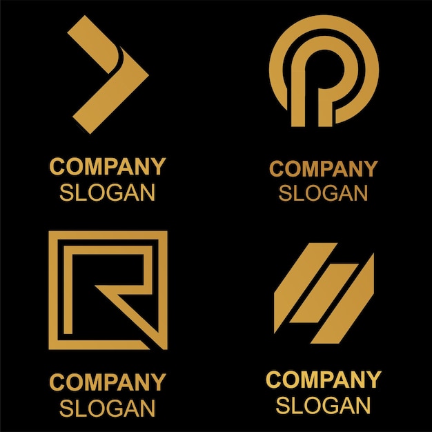 A luxury logo design with abstract and premium shapes can be used for digital and print