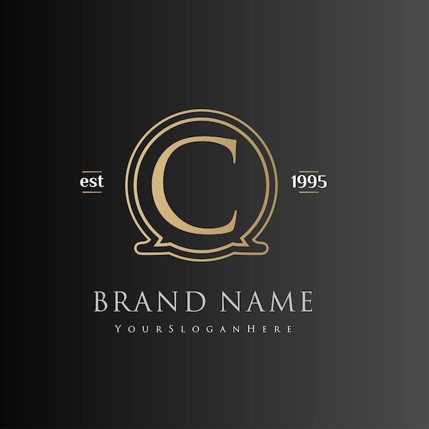 Vector luxury logo design