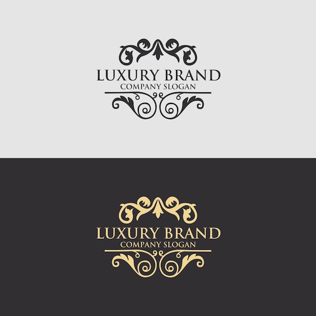 Vector luxury logo template