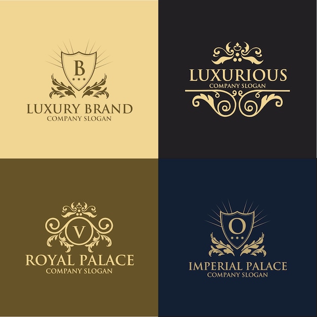 Vector luxury logo template