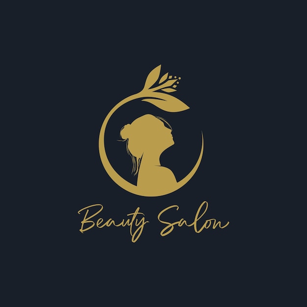 luxury logo vektor of beauty hair salon