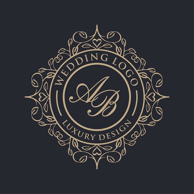 Logo di lusso per il matrimonio