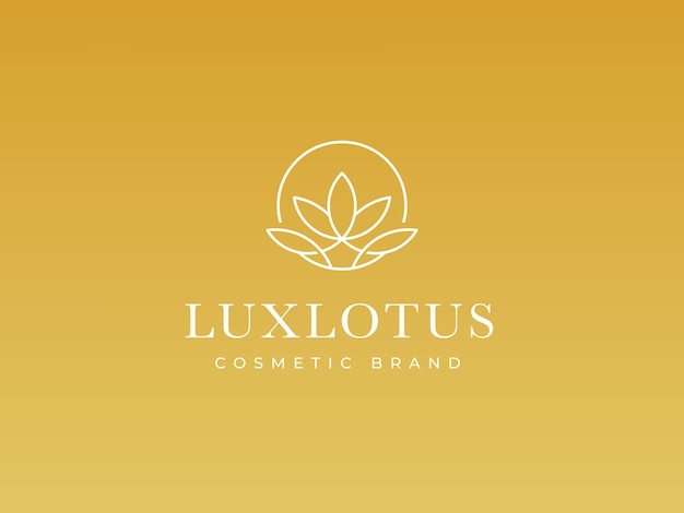 Vector luxury lotus logo template and editable