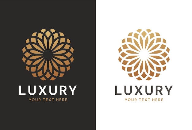 Luxury Luxury Flower Logo Design