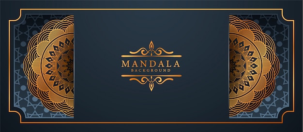 Luxury mandala arabesque  banner background