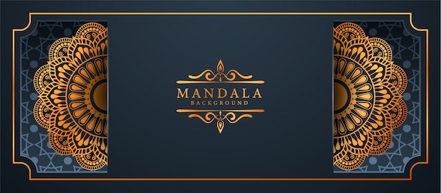 Luxury mandala arabesque  banner background