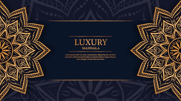 Luxury mandala arabesque ornamental background