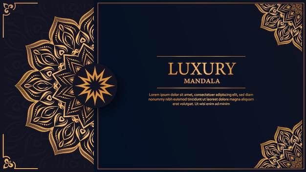 Luxury mandala arabesque ornamental background