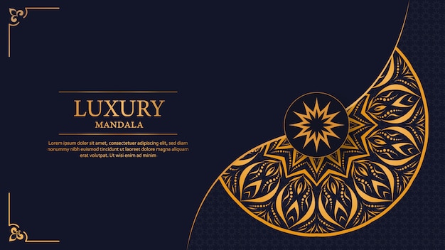 Luxury mandala arabesque ornamental background