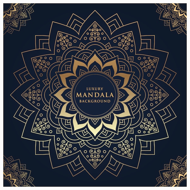 Vector luxury mandala arabesque style background