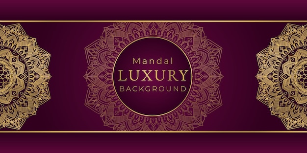 Luxury mandala art background